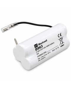 3.6V 4Ah 3 Cell Triangle Long A NiMH Emergency Lighting Battery (Mackwell B963)