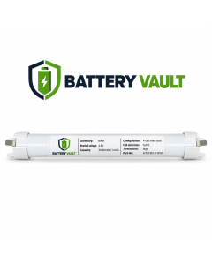 Battery Vault 4.8V 3.0Ah 4 Cell Stick Sub-C NiMH Emergency Lighting Battery (4/1SCM3-B-SPA5)